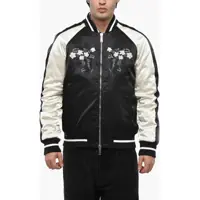 Bomber jacket Quilted Souvenir Bomber With Floral Embroidery Barbati