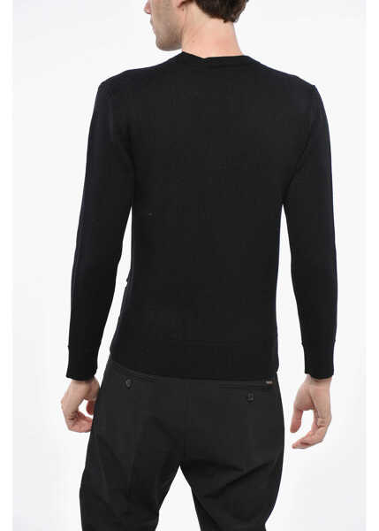 Pulovere DSQUARED2 Manchester City Limited Edition Wool Crew-Neck Sweater With Black Barbati (BM 19248113) 2