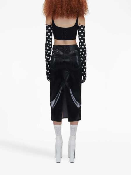 Bluze Marc Jacobs Cotton Gabardine Cropped Bustier Top Black Femei (BM 19248116) 4