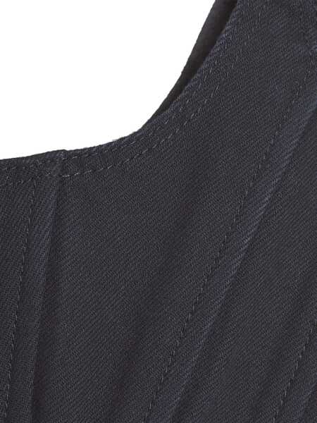 Bluze Marc Jacobs Cotton Gabardine Cropped Bustier Top Black Femei (BM 19248116) 5