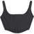 Marc Jacobs Cotton Gabardine Cropped Bustier Top Black