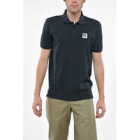 Tricouri Polo Hopsack Cotton Blend Smith Polo With Logo Patch Barbati