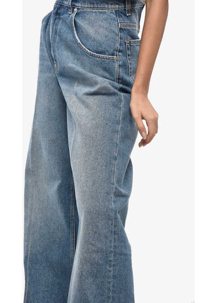 Blugi drepti Stella McCartney High Waist Wide Leg Jeans 29Cm Blue Femei (BM 19248158) 2