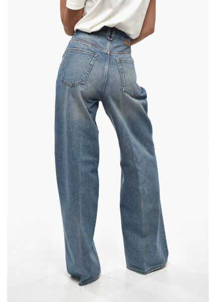 Blugi drepti Stella McCartney High Waist Wide Leg Jeans 29Cm Blue Femei (BM 19248158) 3