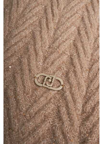 Esarfe Liu Jo Scarf with Lurex inserts Beige Femei (BM 19248278) 3