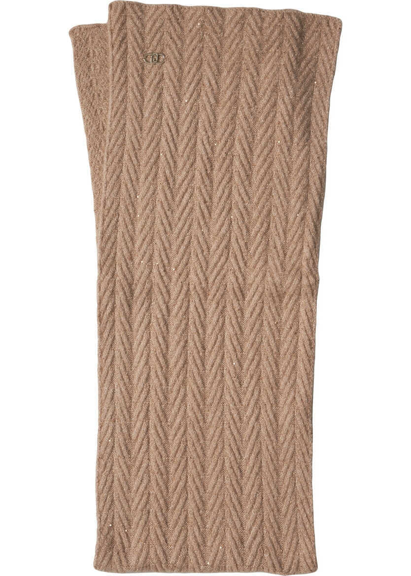 Esarfe Liu Jo Scarf with Lurex inserts Beige Femei (BM 19248278) 1