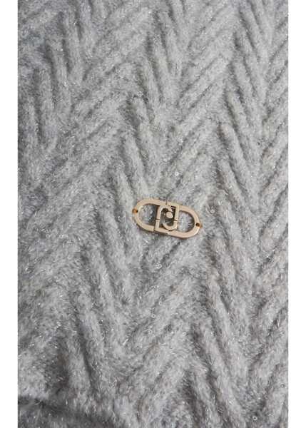 Esarfe Liu Jo Scarf with Lurex inserts Grey Femei (BM 19248278) 3