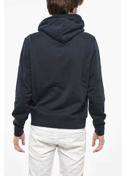 Bluze de trening Diesel Brushed Cotton Hoodie With Printed Logo Blue Barbati (BM 19248281) 2