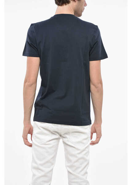 Tricouri Diesel Cotton Diegor T-Shirt With Embossed Print Blue Barbati (BM 19248284) 2