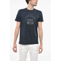 Tricouri Cotton Diegor T-Shirt With Embossed Print Barbati