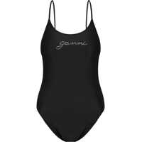 Costume de baie intregi Criss Cross Strap One Piece Swimsuit With Rhinestone Logo Femei