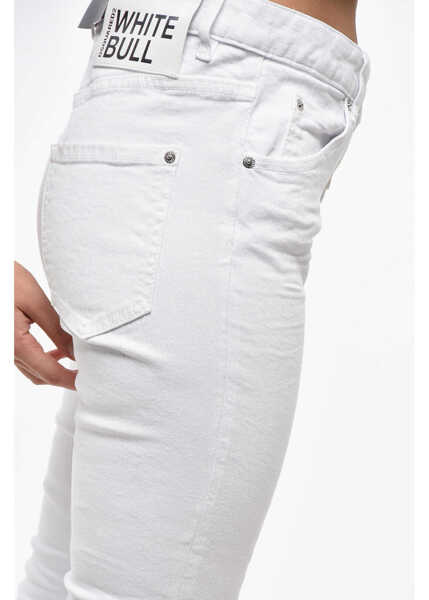 Blugi drepti DSQUARED2 White Bull Light Wash Cool Girl Jeans 15Cm White Femei (BM 19248302) 2