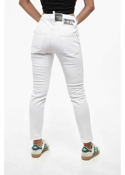 Blugi drepti DSQUARED2 White Bull Light Wash Cool Girl Jeans 15Cm White Femei (BM 19248302) 3