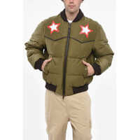 Bomber jacket Padded Western Padded Bomber With Faux Leather Barbati