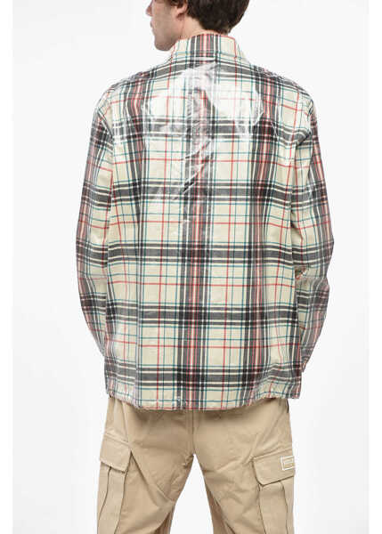 Jachete DSQUARED2 Check Brushed Cotton Coach Overshirt Multicolor Barbati (BM 19248323) 2