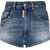 DSQUARED2 Pac-Man Denim Shorts With Contrasting Details Blue