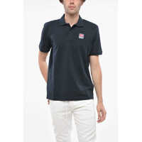 Tricouri Polo Hopsack Cotton Blend Smith Polo Shirt With Logo Patch Barbati