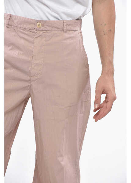 Pantaloni casual OUR LEGACY Straight Leg Cotton And Nylon Pants With Mother Of Pearl But Pink Barbati (BM 19248350) 3