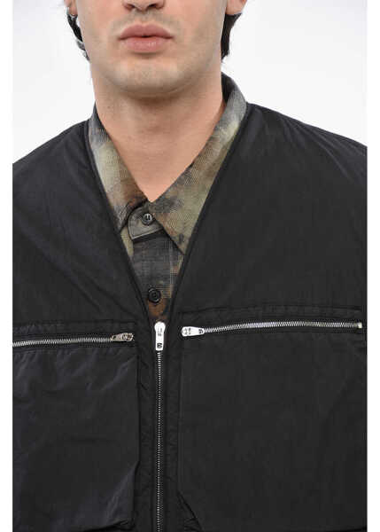 Jachete LEMAIRE Sleeveless Utility Jacket Black Barbati (BM 19248362) 3