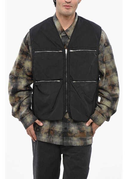 Jachete LEMAIRE Sleeveless Utility Jacket Black Barbati (BM 19248362) 1