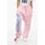 DSQUARED2 Brushed Cotton L.a.fit Joggers With Maxi Printed Logo Pink