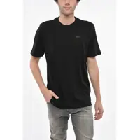 Tricouri Crew Neck Cotton T-Shirt With Embossed Logo Barbati