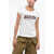 DSQUARED2 Cotton Scoop Fit Crew-Neck T-Shirt With Monogram White