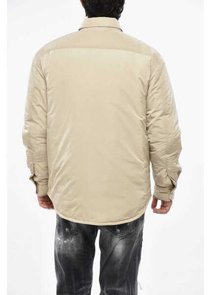 Jachete HELMUT LANG Nylon Padded Overshirt With Breast Pocket Beige Barbati (BM 19248569) 2