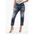 DSQUARED2 Vintage Effect Cropped Fit Cool Girl Jeans 16Cm Blue