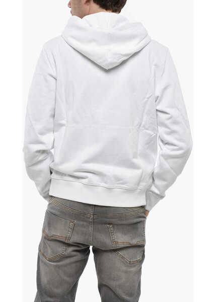 Bluze de trening Diesel Full Zip Hoodie With Printed Logo White Barbati (BM 19248674) 2