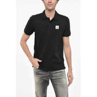 Tricouri Polo Hopsack Cotton Blend Smith Polo With Logo Patch Barbati