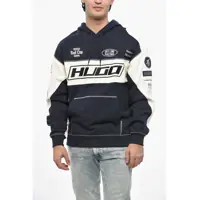 Bluze de trening Brushed Cotton Hoodie With Embroidered Logo Barbati