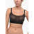 DSQUARED2 Sheer Bra With Velvet Honey Detail Black