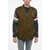 DSQUARED2 Utility Honda Jacket With Leather Sleeve Green
