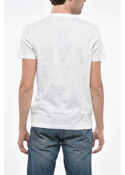 Tricouri Diesel Cotton Diegor T-Shirt With Embossed Print White Barbati (BM 19248713) 2