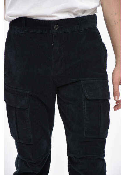 Pantaloni casual Diesel Corduroy Argy Cargo Pants Black Barbati (BM 19248722) 3