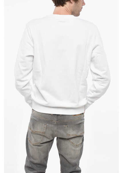 Bluze de trening Diesel Crew Neck Hard Wear Sweatshirt With Front Print White Barbati (BM 19248725) 2