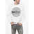 Diesel Crew Neck Hard Wear Sweatshirt With Front Print White