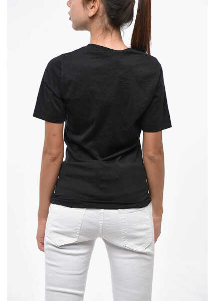 Tricouri DSQUARED2 Cotton Printed Love T-Shirt Black Femei (BM 19248737) 3