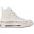 Converse Canvas Platform Sneakers With Squared Toe White