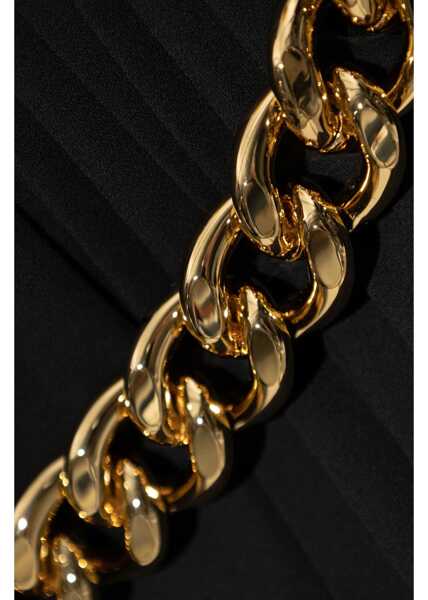 Fuste scurte Balenciaga Pleated Miniskirt With Chain Detail Black Femei (BM 19248749) 5