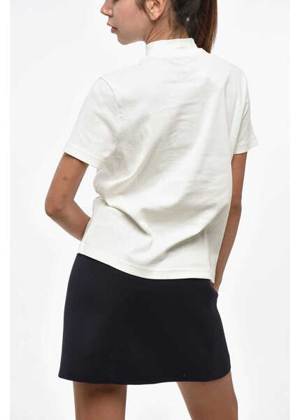 Tricouri A.P.C. Solid Color Caroll T-Shirt With Tone On Tone Logo White Femei (BM 19248758) 3