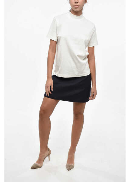 Tricouri A.P.C. Solid Color Caroll T-Shirt With Tone On Tone Logo White Femei (BM 19248758) 4