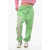 DSQUARED2 Fleeced-Cotton V-Icon L.a. Joggers With Side Logo Green