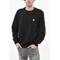 Bluze de trening Crew Neck Brushed Cotton Sweatshirt With Logo Patch Barbati