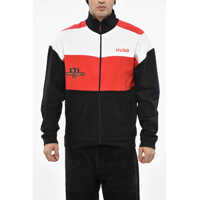 Bluze de trening Color Block Stretch Cotton Sweatshirt With Zip Closure Barbati