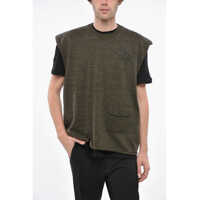 Pulovere casual Virgin Wool Crew-Neck Vest With Pocket Barbati