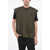 DSQUARED2 Virgin Wool Crew-Neck Vest With Pocket Green