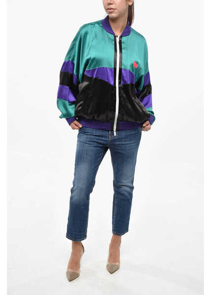 Bluze de trening DSQUARED2 Color Block Satin 80S Track Sweatshirt Multicolor Femei (BM 19248884) 4