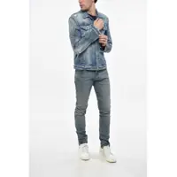 Geci de blugi pentru Barbati - Geci de blugi DSQUARED2 Denim Western Jacket With Jewels Blue Barbati (BM 19248896) - B-mall.ro